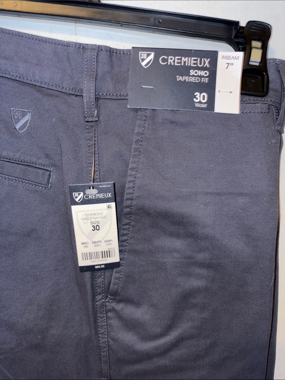 Daniel Cremieux Men’s Flat Front Shorts in Navy - Picture 2 of 8